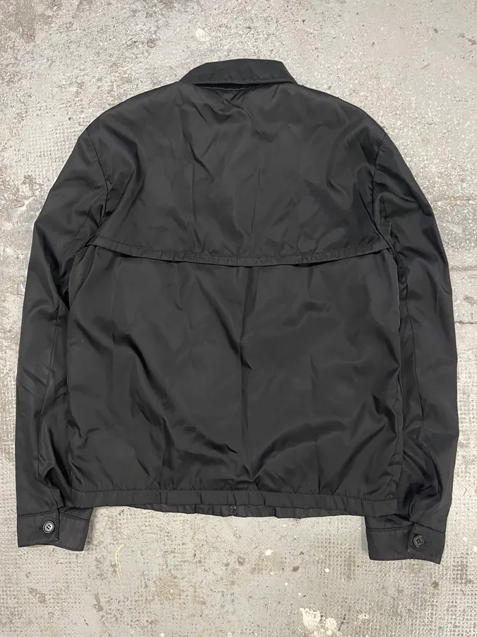 Prada Black Light Zip-up Coach Nylon Jacket - Image 6
