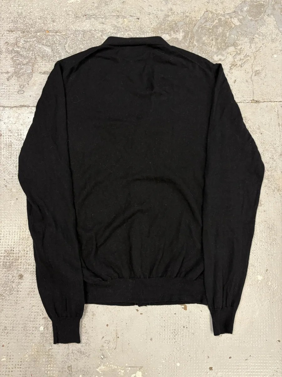 Prada Black Minimalist Cardigan Sweater - Image 4