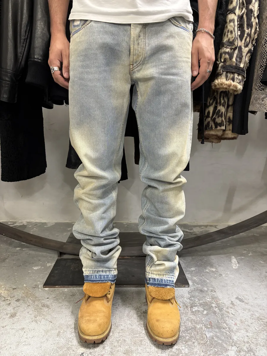 Prada Blue Light Faded Denim Jeans
