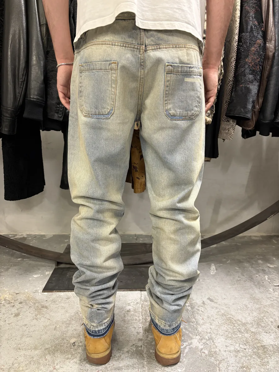 Prada Blue Light Faded Denim Jeans - Image 3