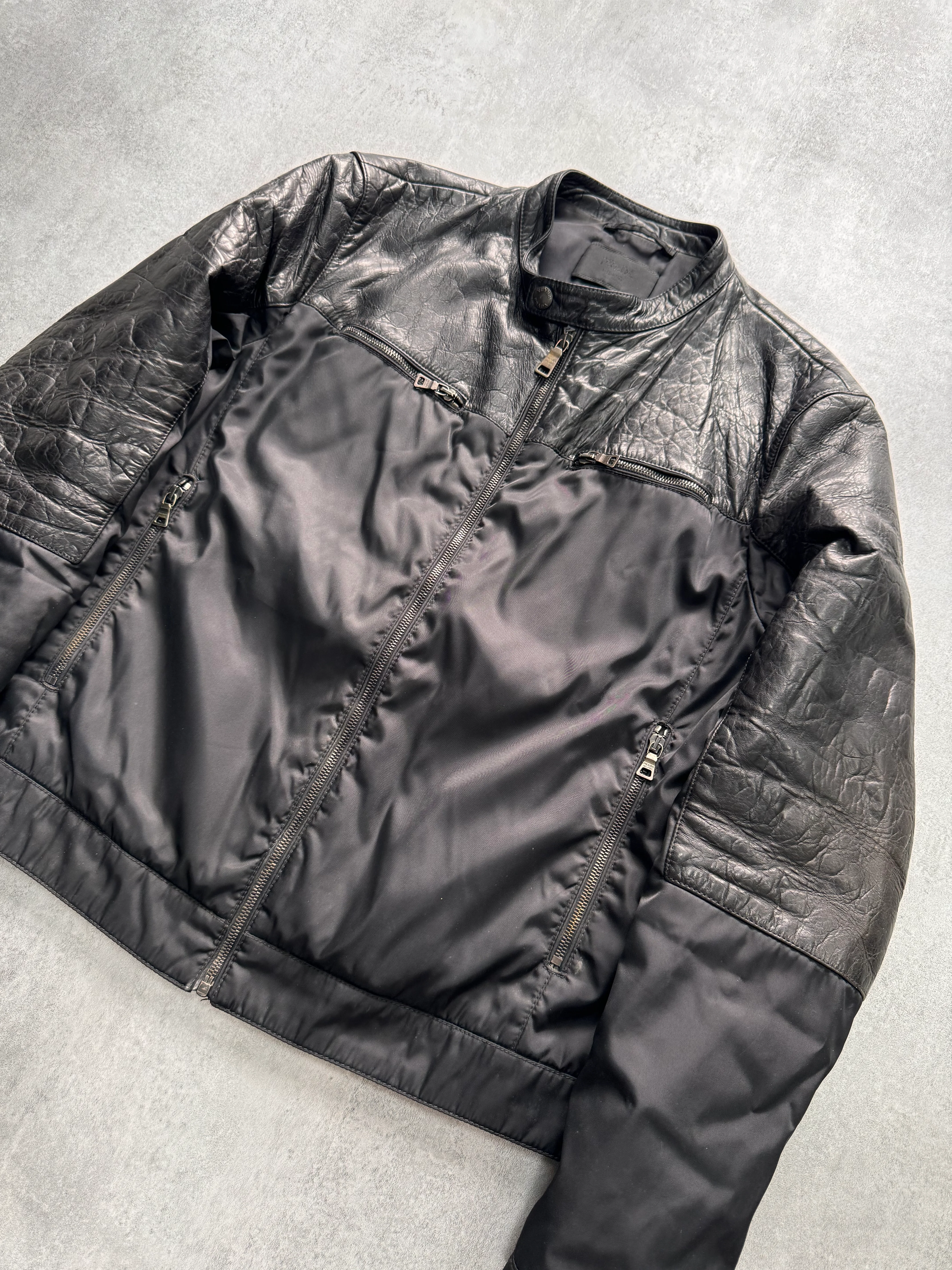 AW2011 Prada Hybrid Leather Jacket - Image 2