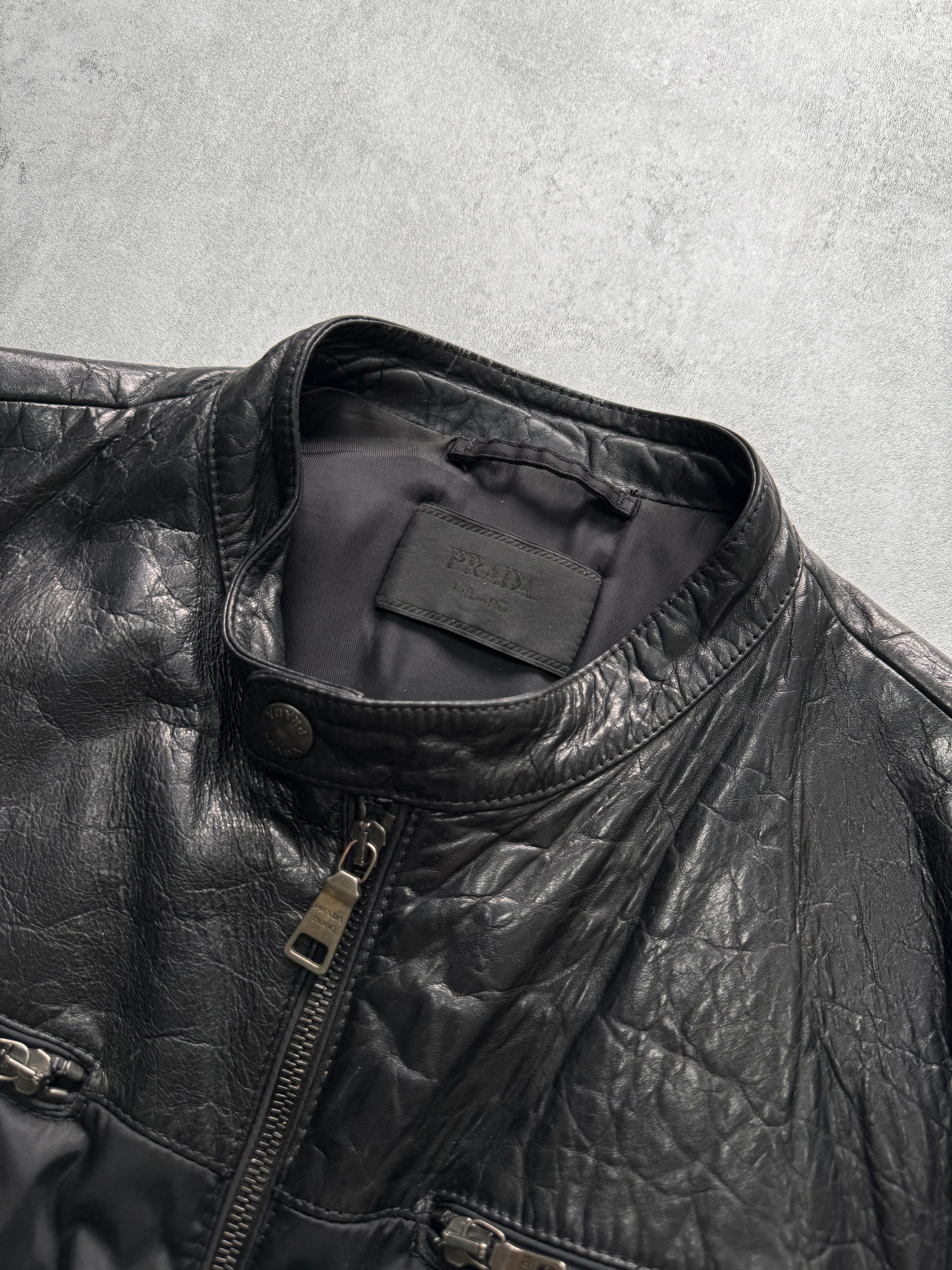 AW2011 Prada Hybrid Leather Jacket - Image 4