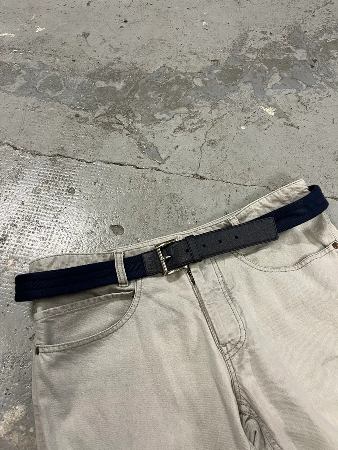 Prada Hybrid Navy Belt - Image 3