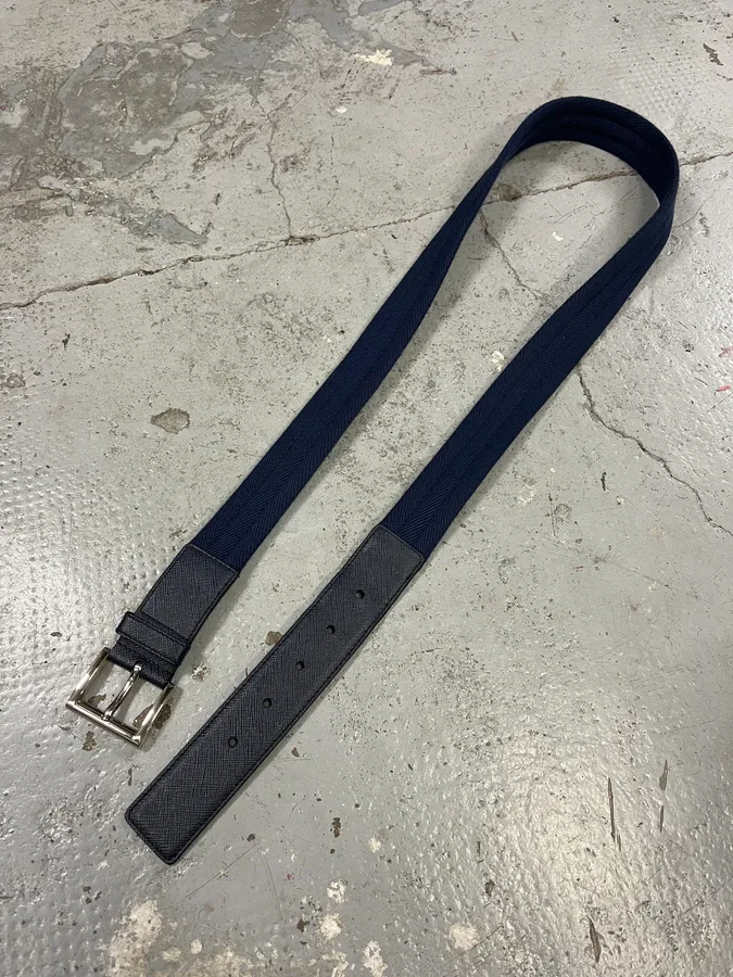 Prada Hybrid Navy Belt - Image 4