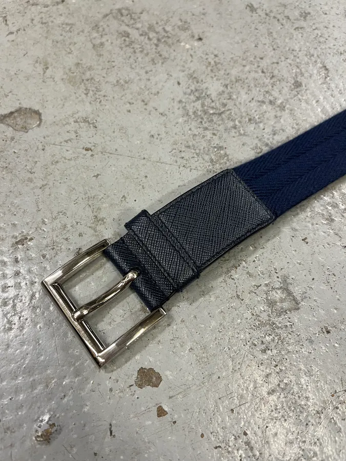 Prada Hybrid Navy Belt - Image 6