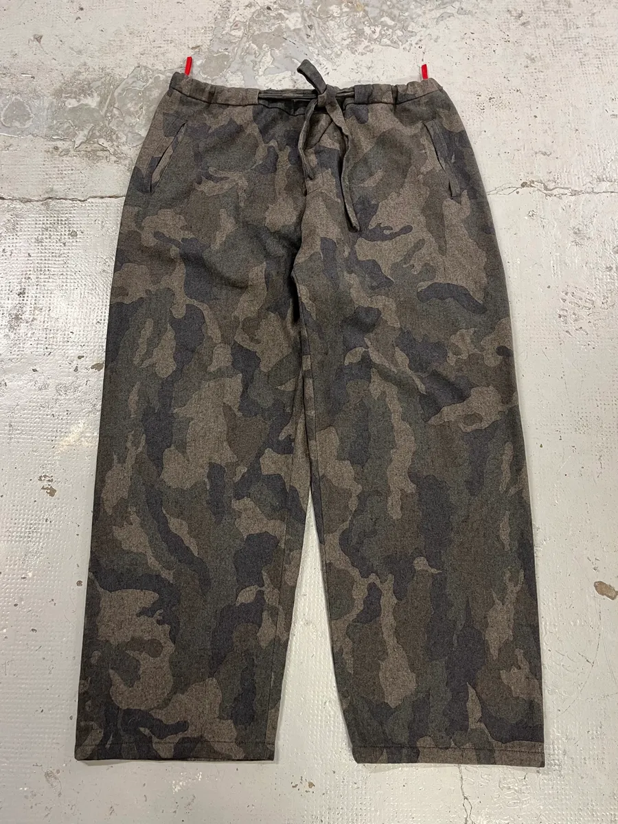 Prada Linea Rossa Camo Grey Wool Pants - Image 5