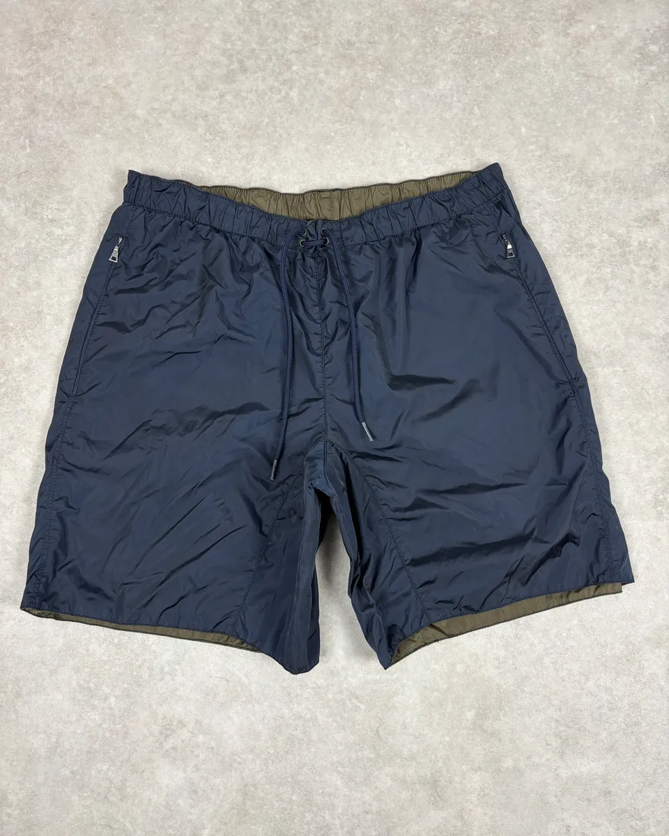 Prada Navy Nylon Swim Shorts
