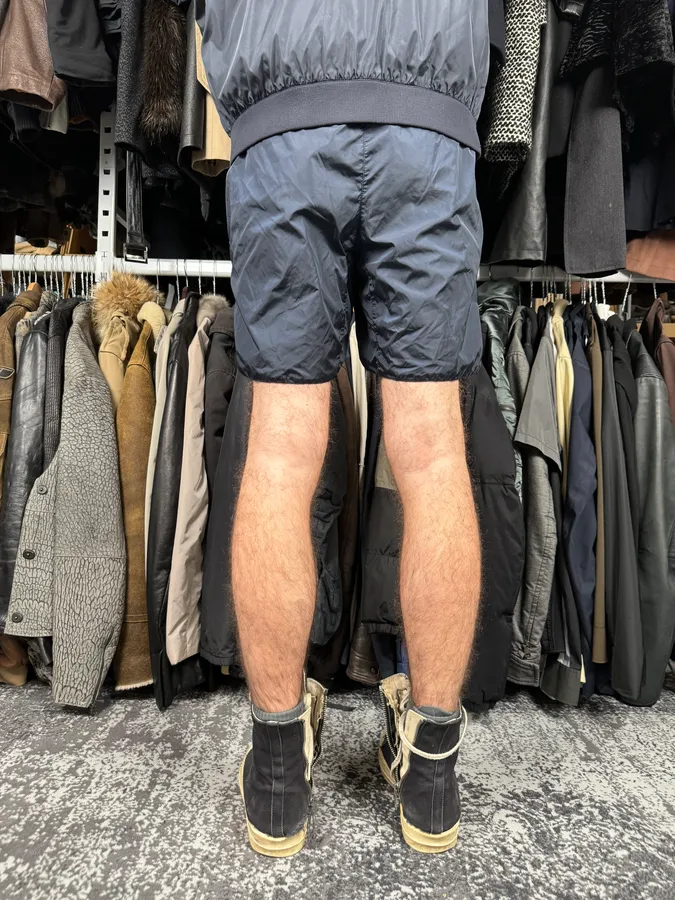 Prada Navy Nylon Swim Shorts - Image 4