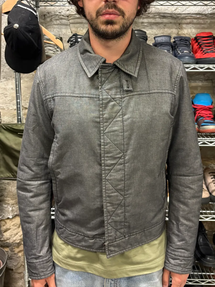 Prada Raw Grey Denim Jacket - Image 2