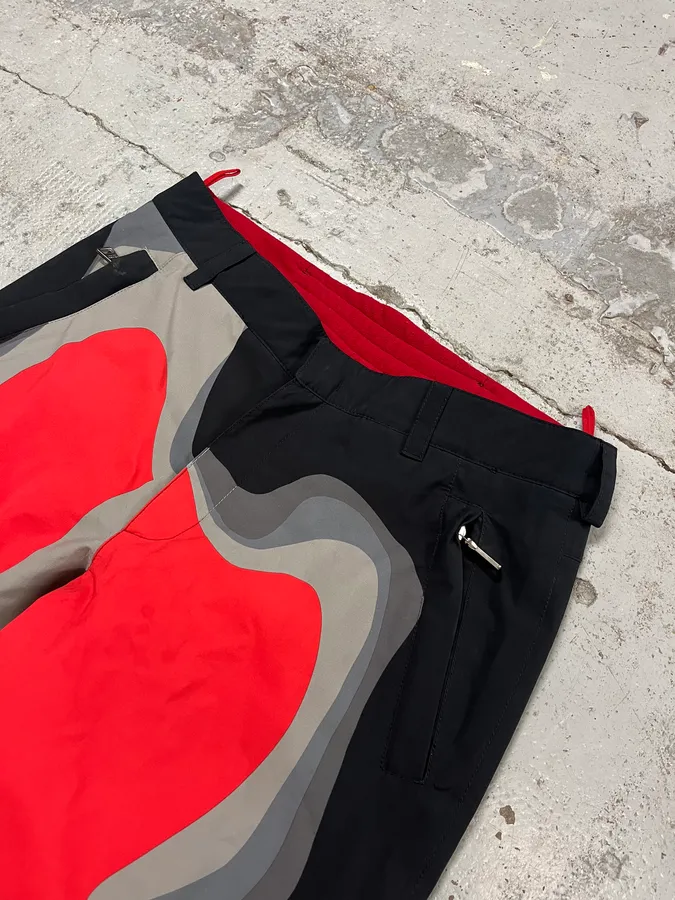 Prada Thermic Effect Red & Grey Ski Pants - Image 6