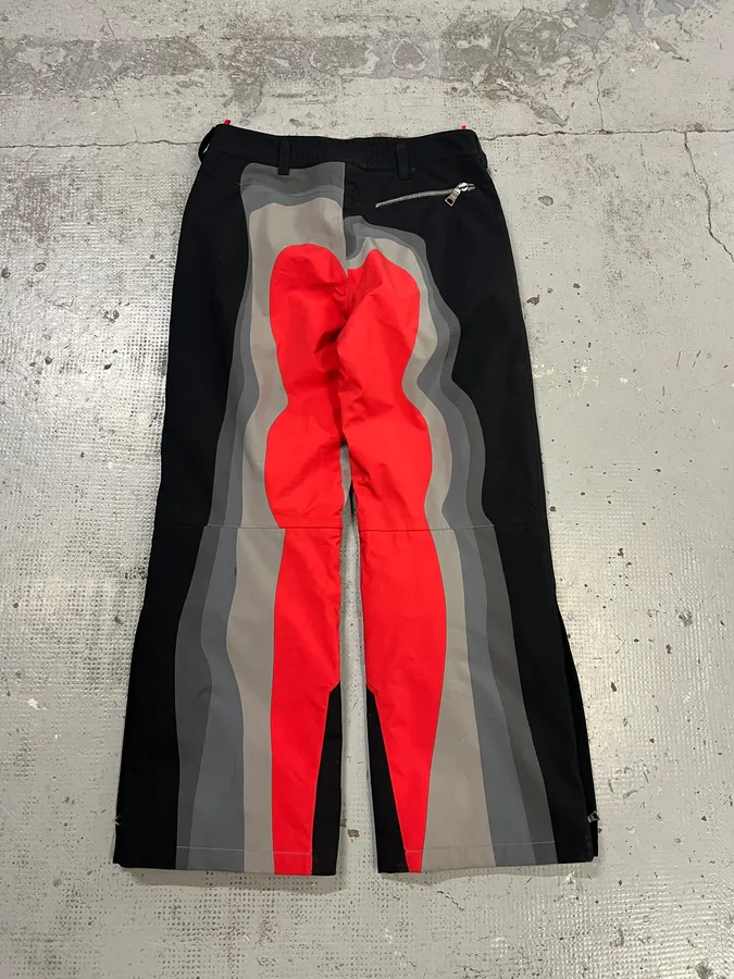 Prada Thermic Effect Red & Grey Ski Pants - Image 8