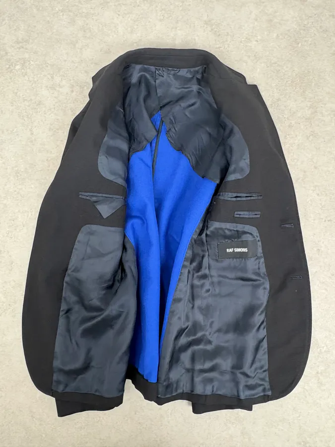 Raf Simons Black Minimalist Blazer Jacket - Image 8