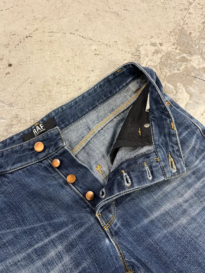 Raf Simons Faded Blue Denim Jeans - Image 11