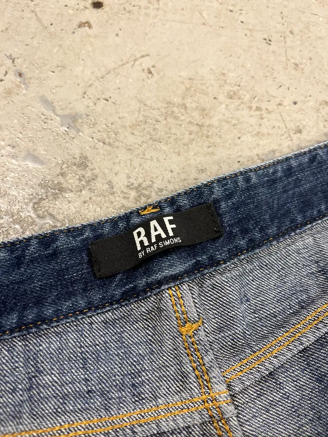 Raf Simons Faded Blue Denim Jeans - Image 12