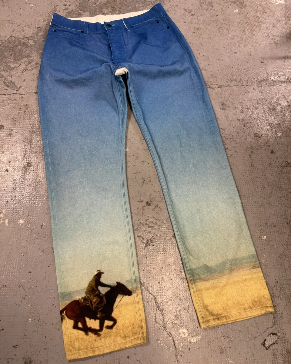 Raf Simons x Calvin Klein EST 1978 Blue Cowboy Jeans - Image 3