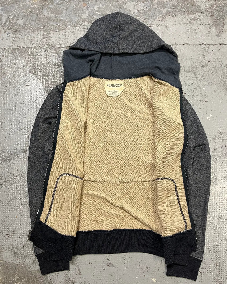 Ralph Lauren American Flag Grey Zip-up Hoodie - Image 10
