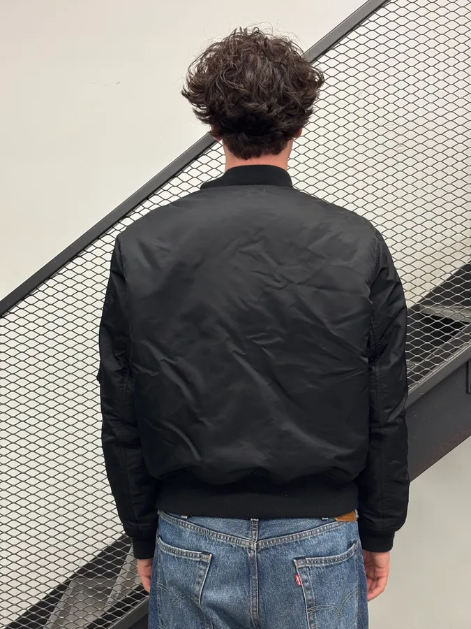 Ralph Lauren Black Nylon Multi-Pocket Bomber Jacket - Image 3