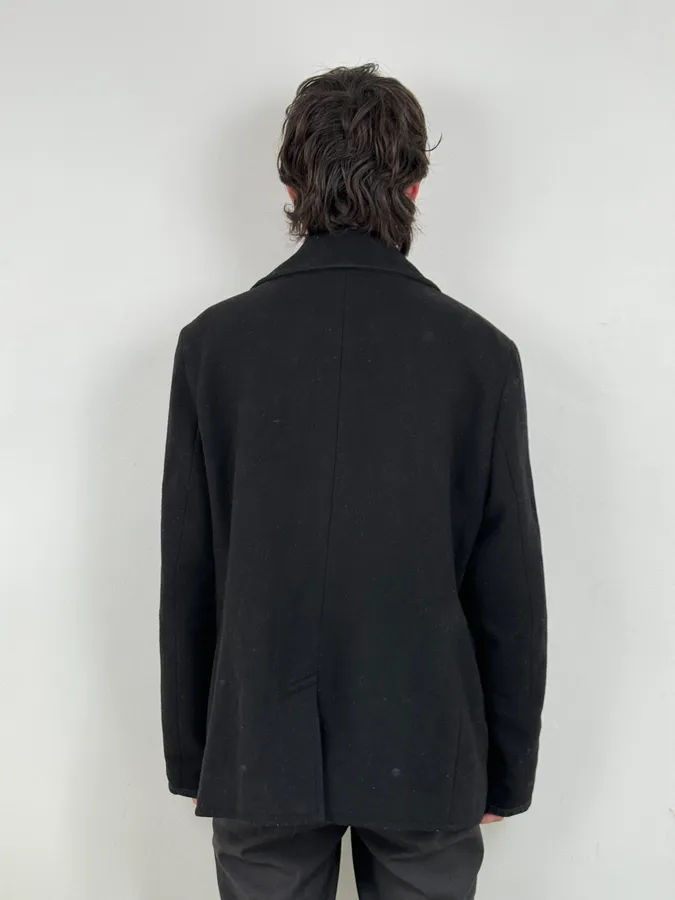 Ralph Lauren Black Wool Caban Jacket - Image 3
