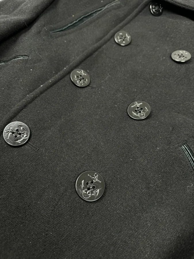 Ralph Lauren Black Wool Caban Jacket - Image 6