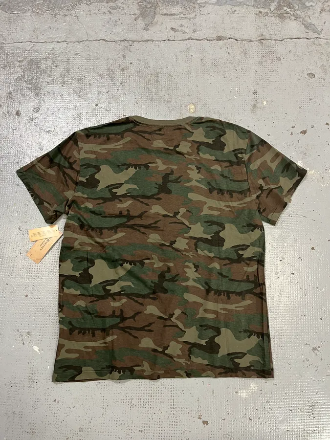 Ralph Lauren Denim & Supply Destroyed USA Flag Eagle Camo T-Shirt - Image 7