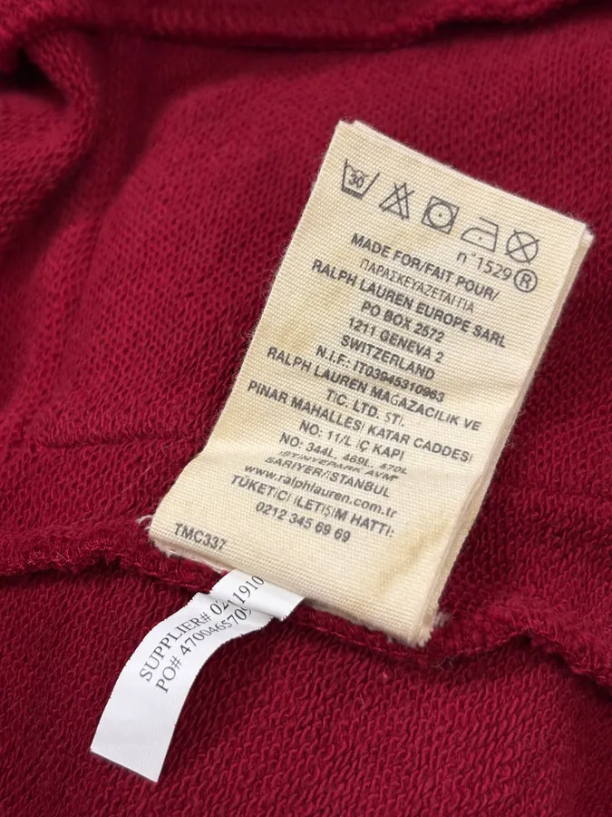 Ralph Lauren Red Buttoned Officer Cardigan Sweater - Image 10