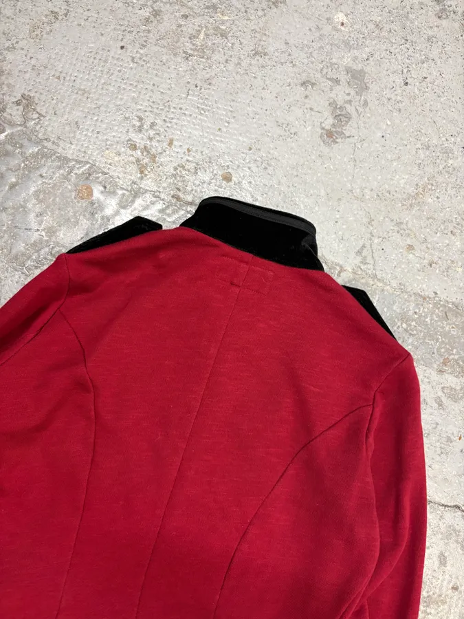 Ralph Lauren Red Buttoned Officer Cardigan Sweater - Image 6