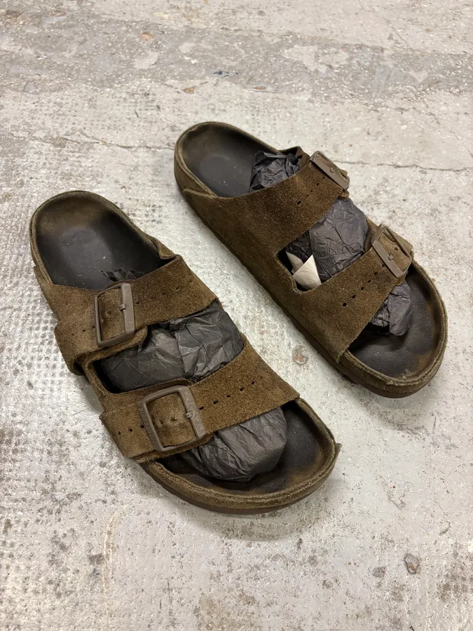 Rick Owens Birkenstock Brown Sandals - Image 4