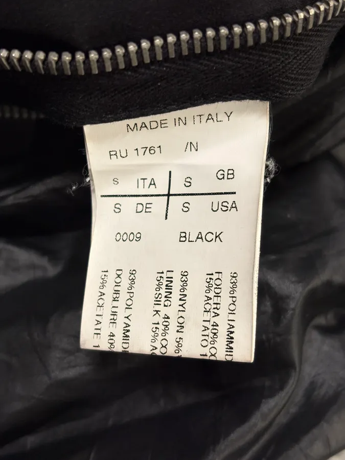 Rick Owens Black Light Dark Jacket - Image 9