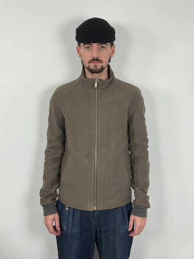 Rick Owens Brown Straight Faded Avant-Garde Jacket - Image 2