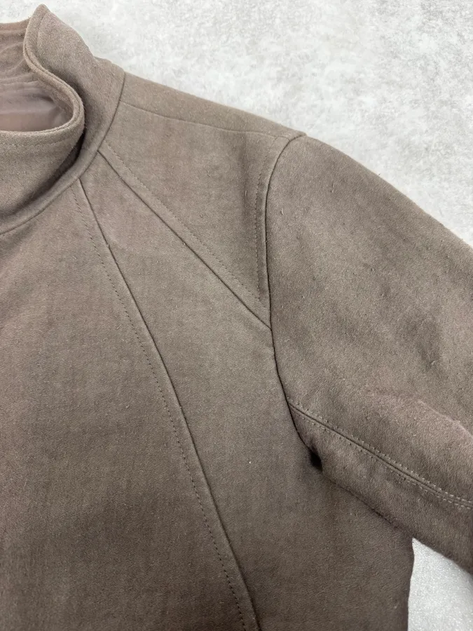 Rick Owens Brown Straight Faded Avant-Garde Jacket - Image 8