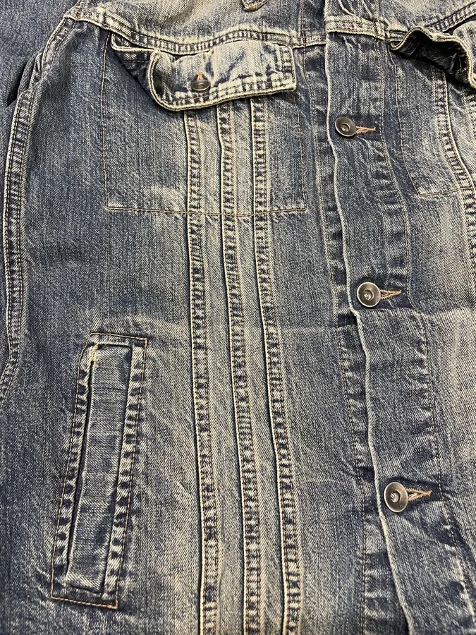 Rick Owens DRKSHDW Faded Blue Denim Jacket - Image 6