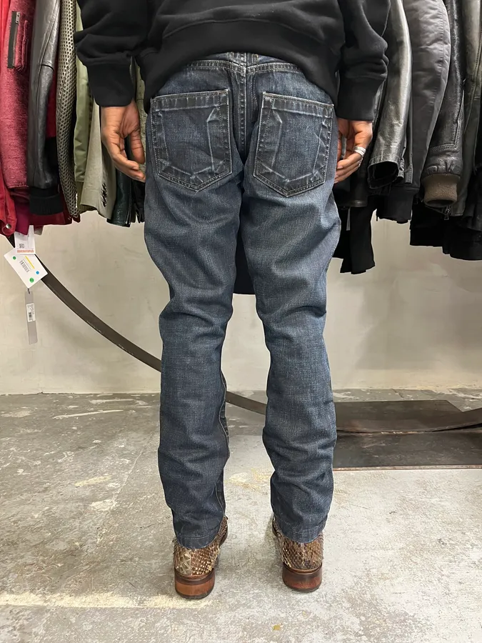 Rick Owens DRKSHDW Obscure Navy Denim Jeans - Image 4