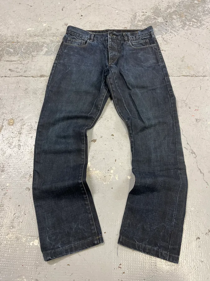 Rick Owens DRKSHDW Obscure Navy Denim Jeans - Image 5