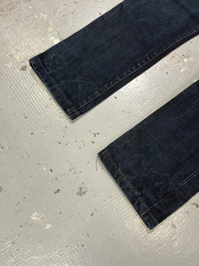 Rick Owens DRKSHDW Obscure Navy Denim Jeans - Image 7