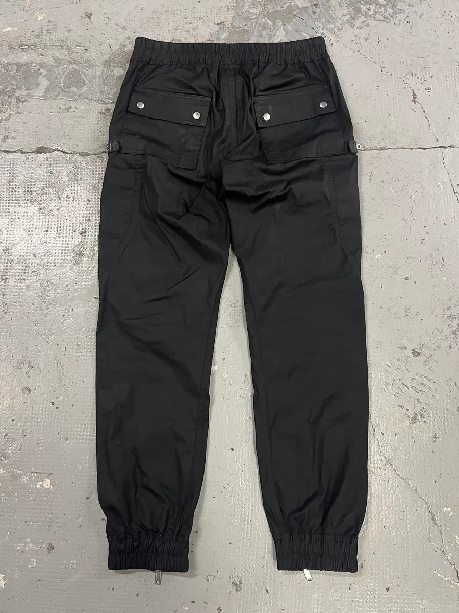 Rick Owens Futuristic Black Cargo Pants - Image 7