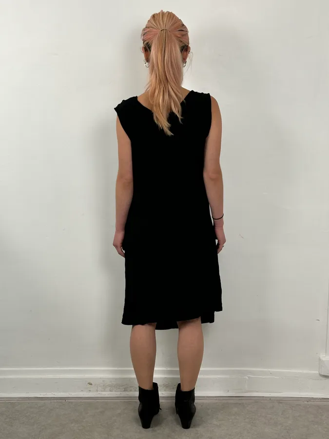 Roberto Cavalli Black Viscose Draped Mini Dress - Image 3