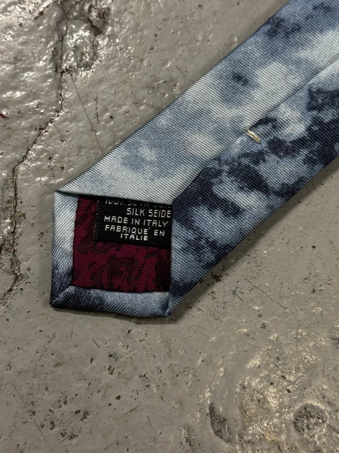 Roberto Cavalli Blue Silk Leopard Print Tie - Image 7