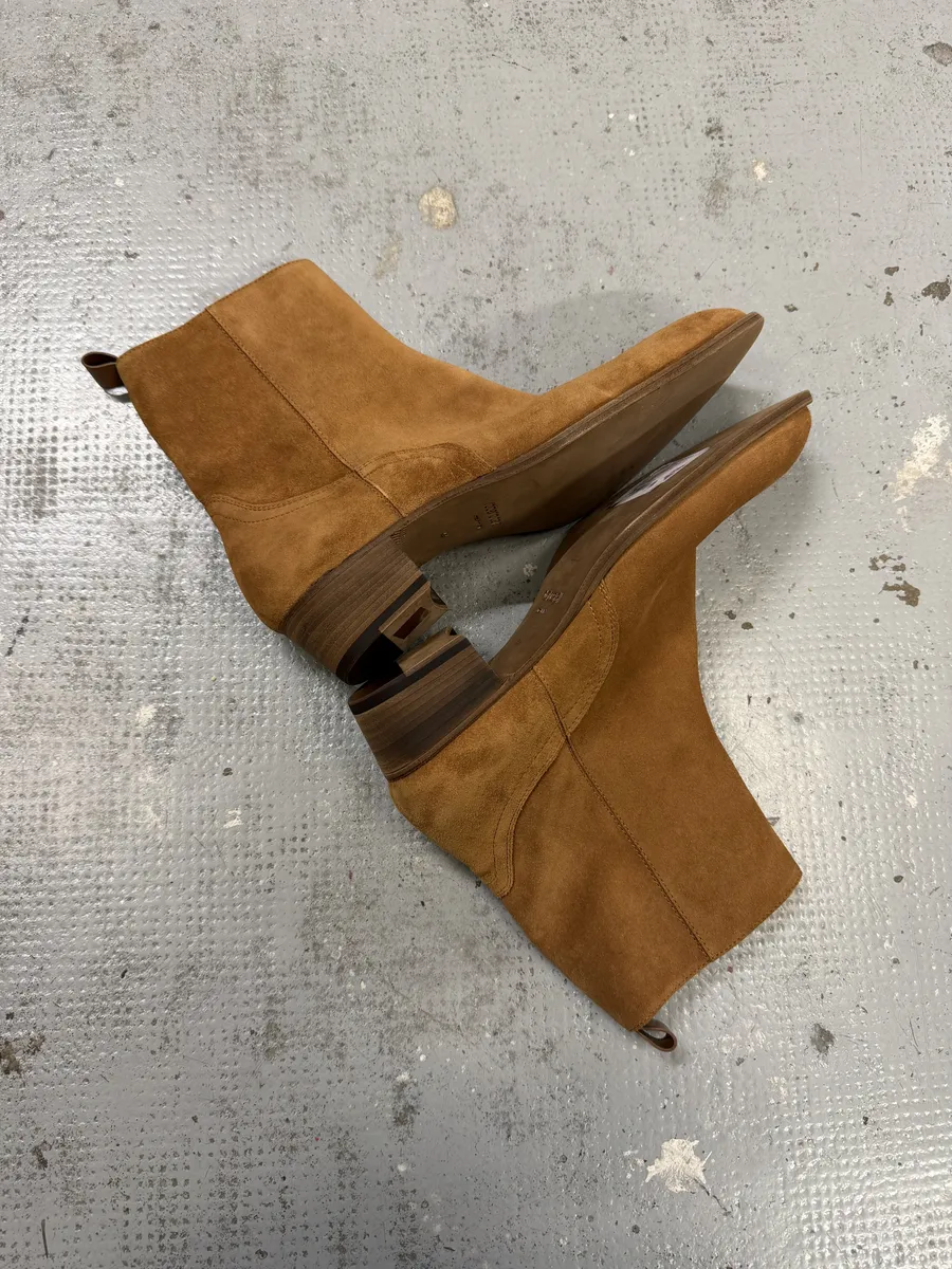 Roberto Cavalli Brown Suede Leather Ankle Boots - Image 4
