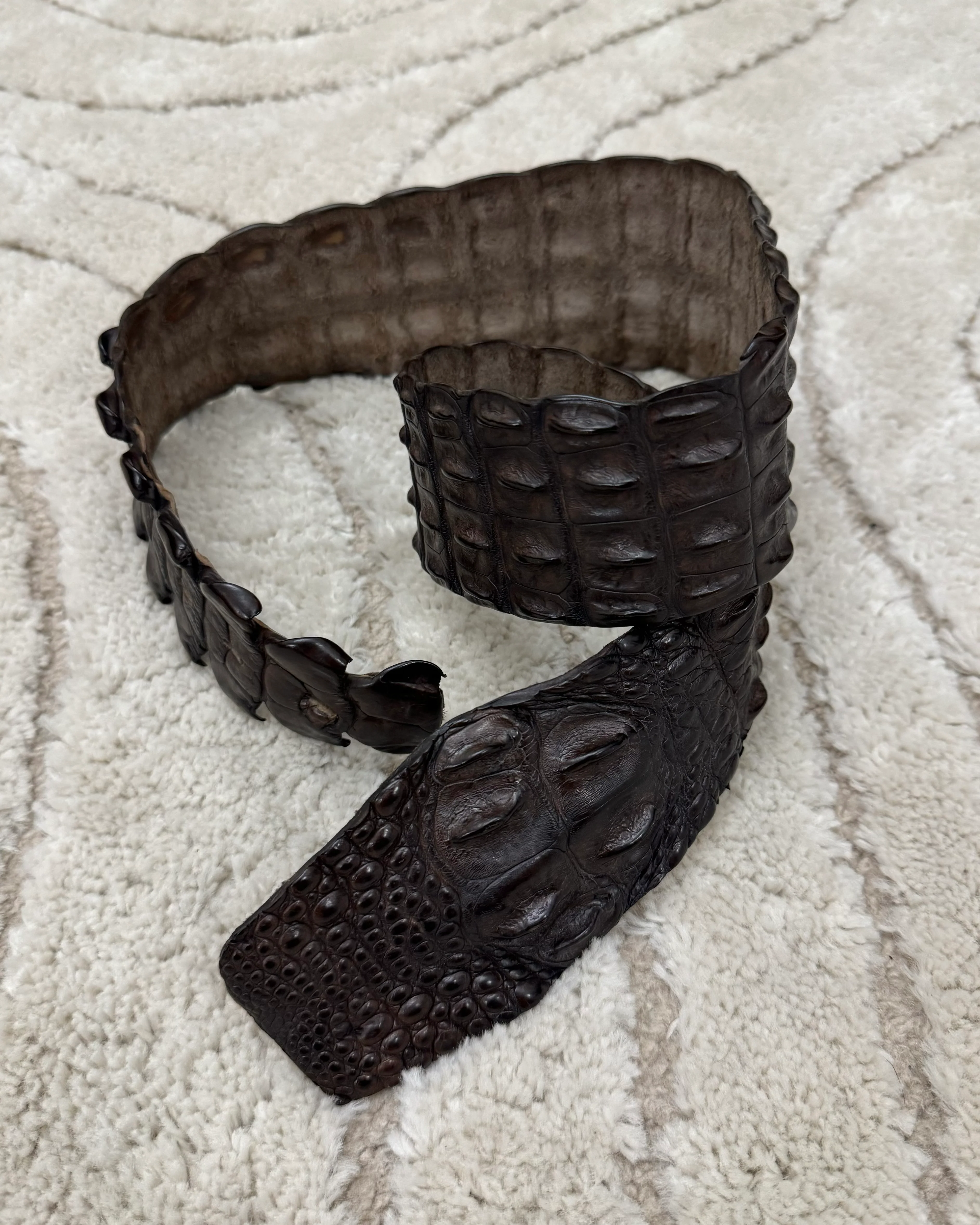 SS2005 Roberto Cavalli Crocodile Leather Belt - Image 3