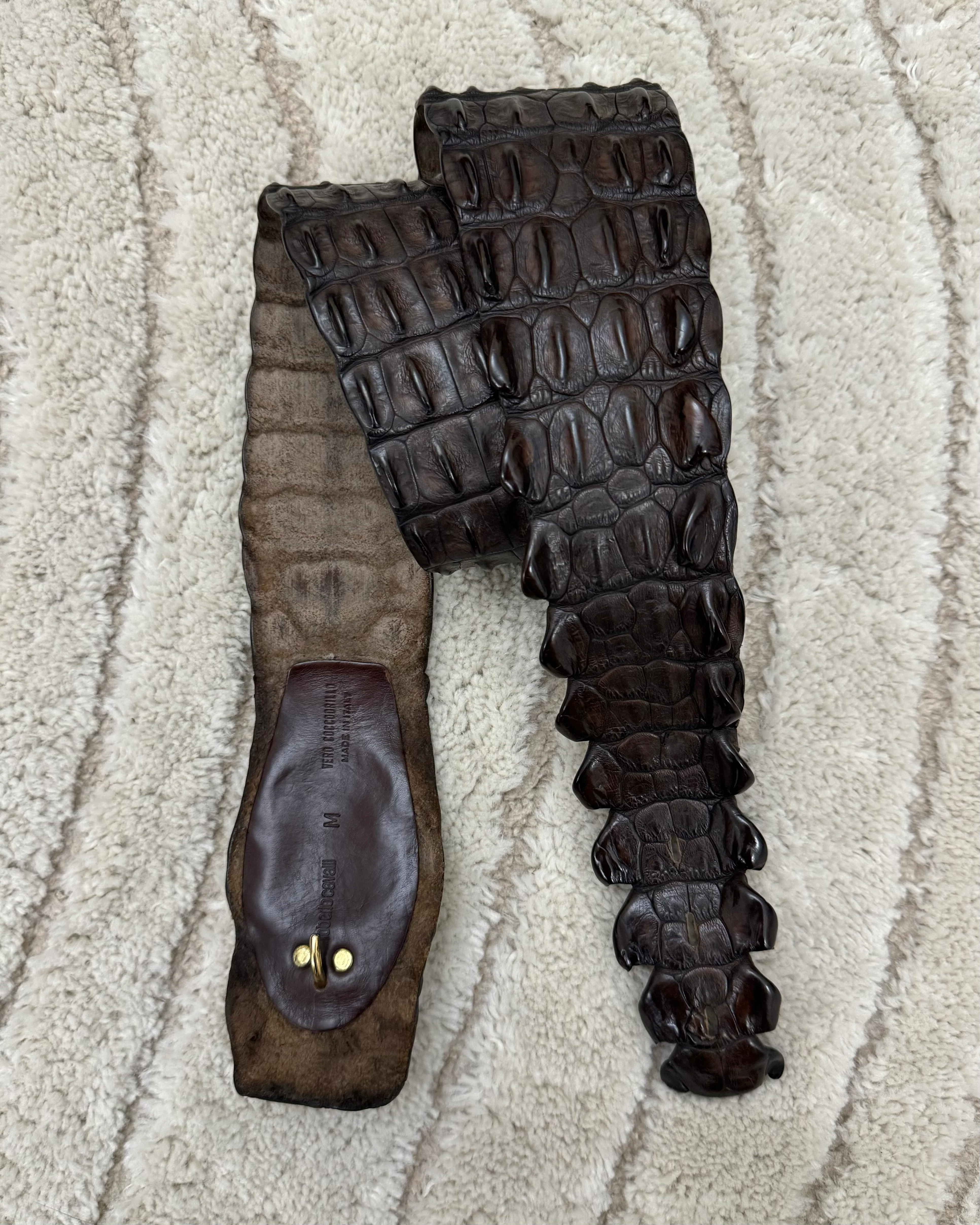 SS2005 Roberto Cavalli Crocodile Leather Belt - Image 5