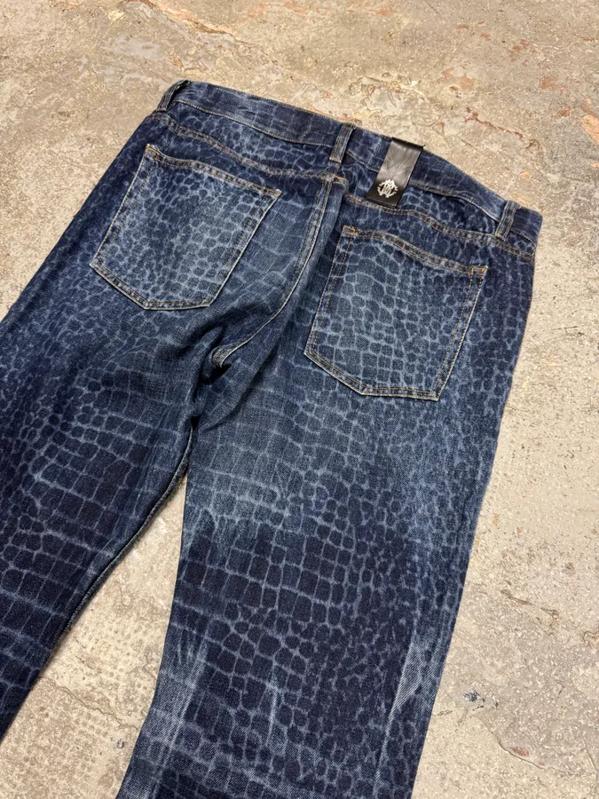 Roberto Cavalli Exotic Pool Reflection Denim Jeans - Image 8