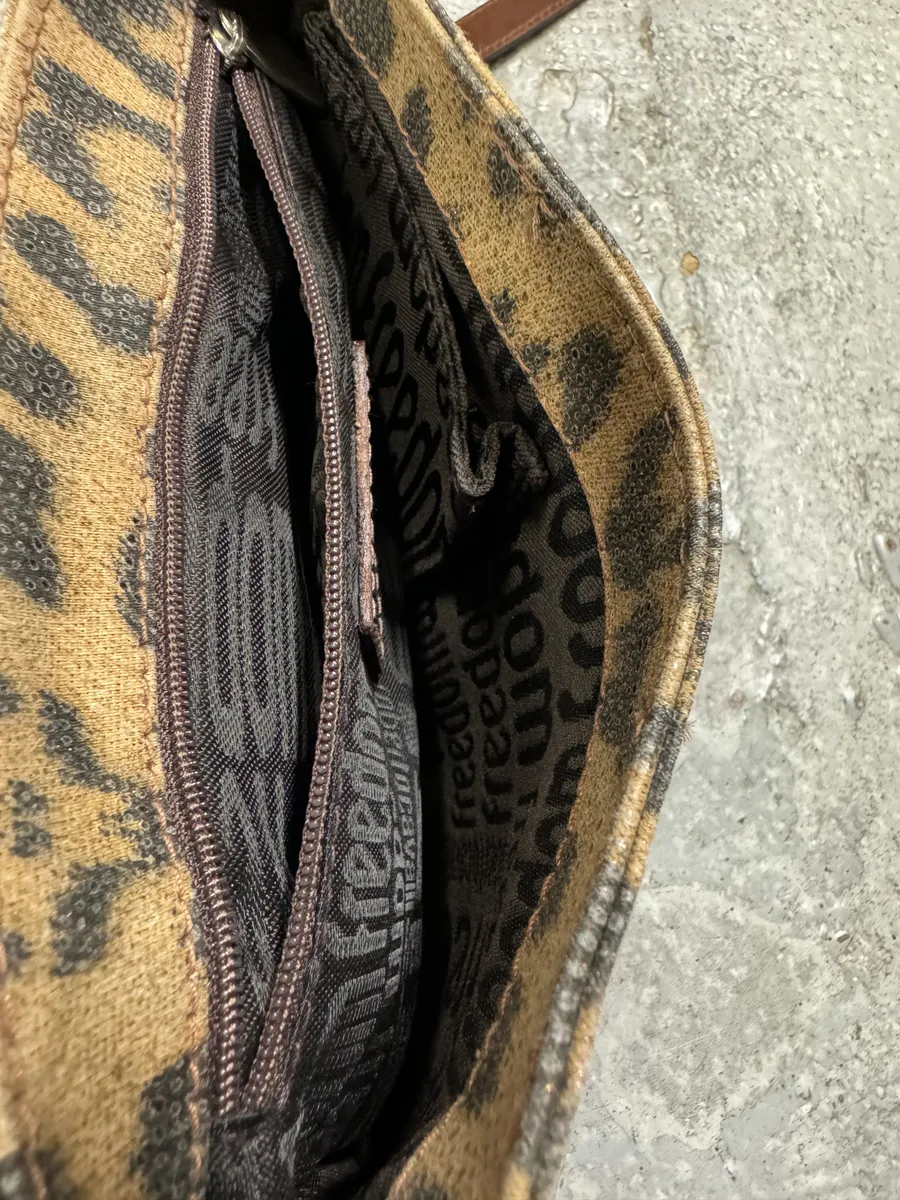 Roberto Cavalli Eyled Brown Leather Leopard Shoulder Bag - Image 7