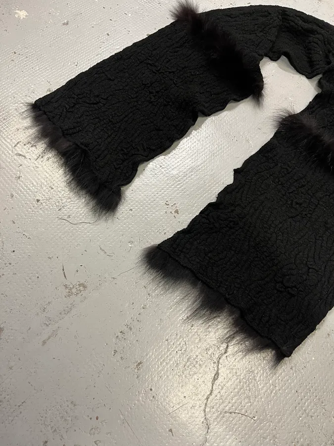 Roberto Cavalli Fury Black Scarf - Image 5