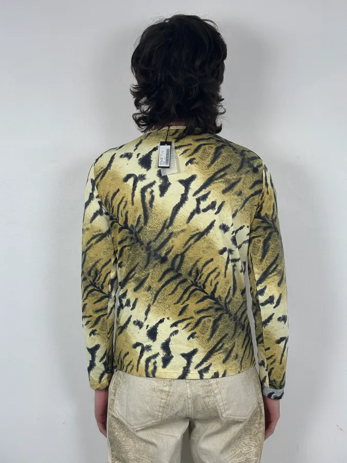 Roberto Cavalli Gold Zebra Savage Longsleeve - Image 3