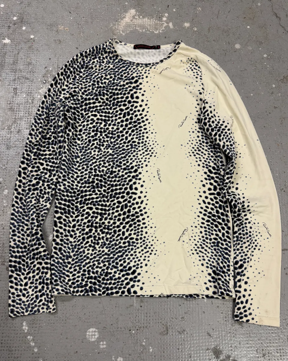 Roberto Cavalli Leopard Black & White Longsleeves