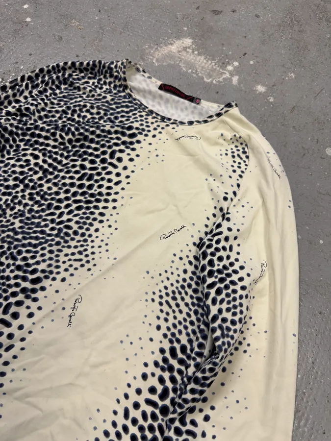 Roberto Cavalli Leopard Black & White Longsleeves - Image 3