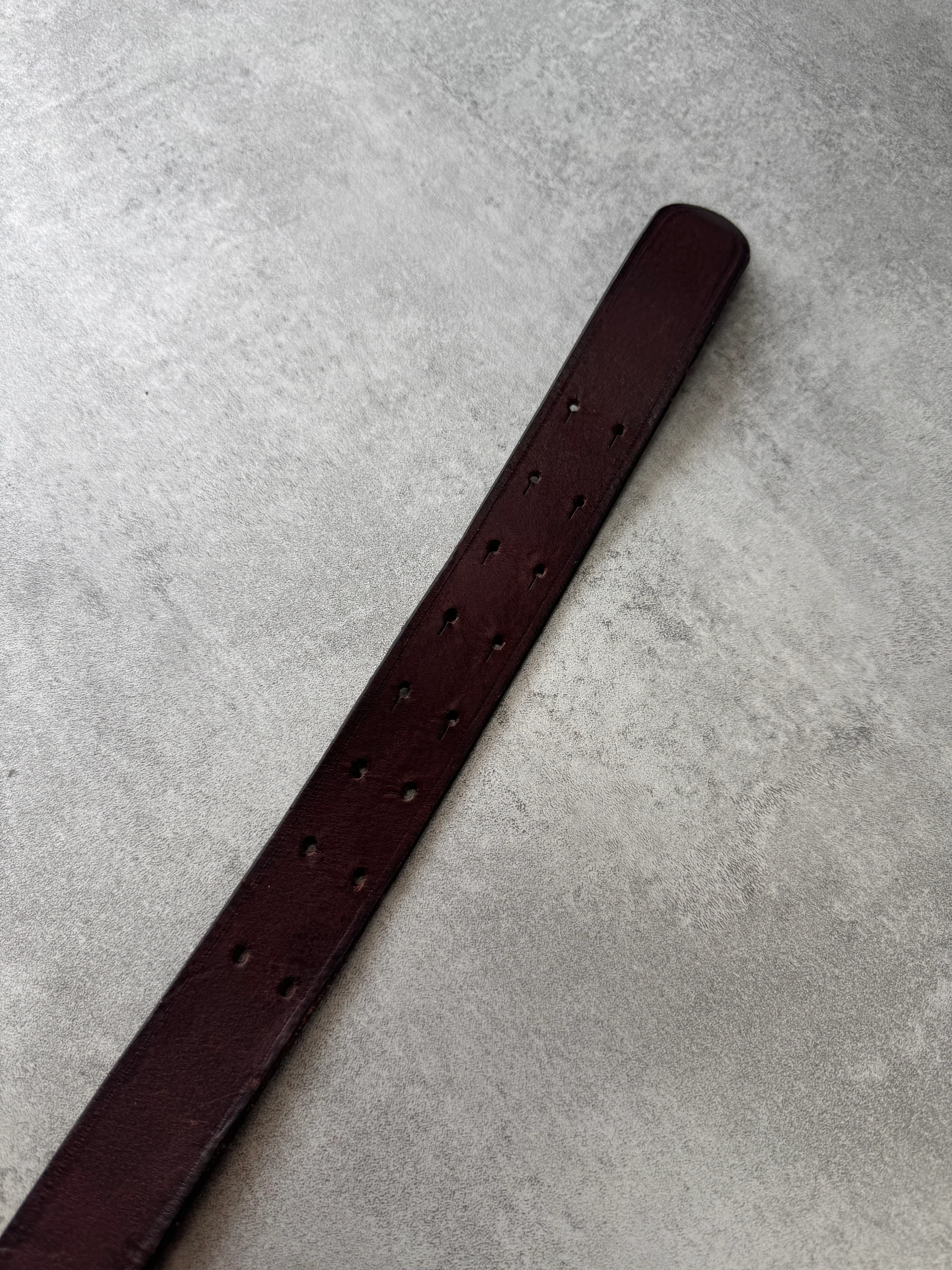 Roberto Cavalli Logo Buckle Brown Leather Belt (OS) - Image 6