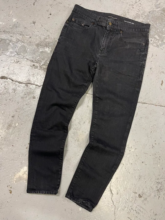 Saint Laurent Black Simple Denim Jeans - Image 2