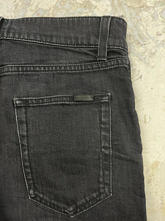 Saint Laurent Black Simple Denim Jeans - Image 5
