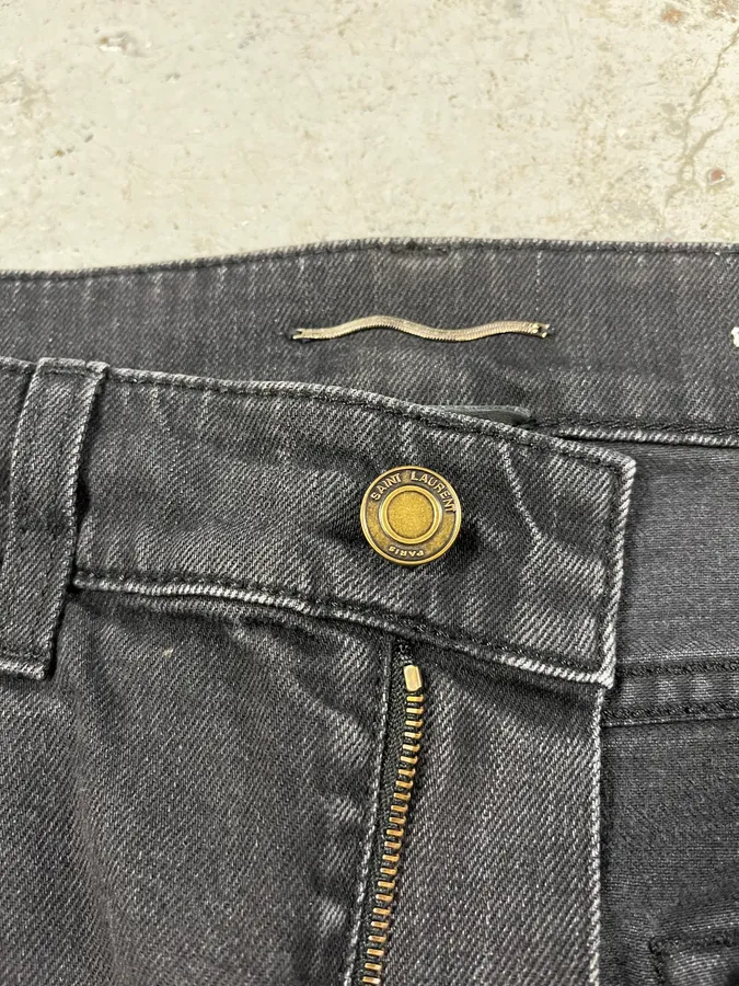 Saint Laurent Black Simple Denim Jeans - Image 6